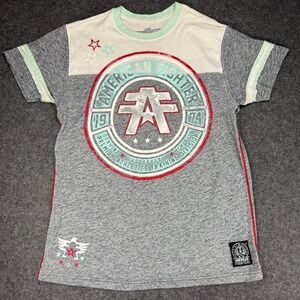 American Fighter T-Shirt Mens Large Gray Short Sleeve Athleisure Graphic Tee